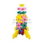 【台灣製】大腦開發(井字)積木-桶裝135pcs KIDMATE