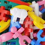 【台灣製】大腦開發(井字)積木-桶裝135pcs KIDMATE