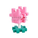 【台灣製】大腦開發(井字)積木-桶裝135pcs KIDMATE