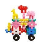 【台灣製】大腦開發(井字)積木-桶裝135pcs KIDMATE