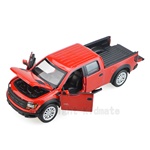 1:34授權聲光合金車(52)FORD F-150 SVT Raptor紅