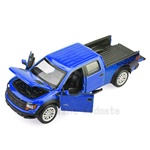 1:34授權聲光合金車(52)FORD F-150 SVT Raptor藍