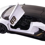 1:32授權聲光合金車(62)Lamborghini Aventador SVJ白