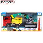台灣好車隊-迷你砂石車+挖土機 KIDMATE