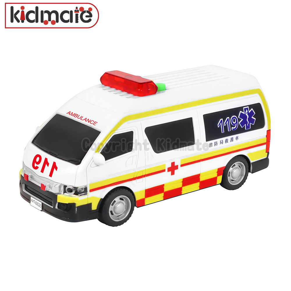 台灣好車隊-迷你格紋救護車 KIDMATE