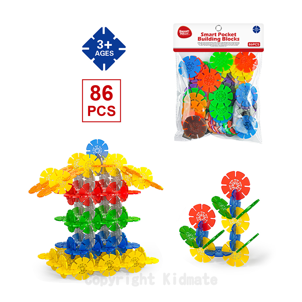 袋裝圓形雪花片86pcs