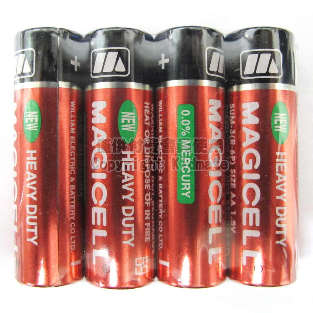 MAGICELL 3號碳鋅電池(一組4顆)