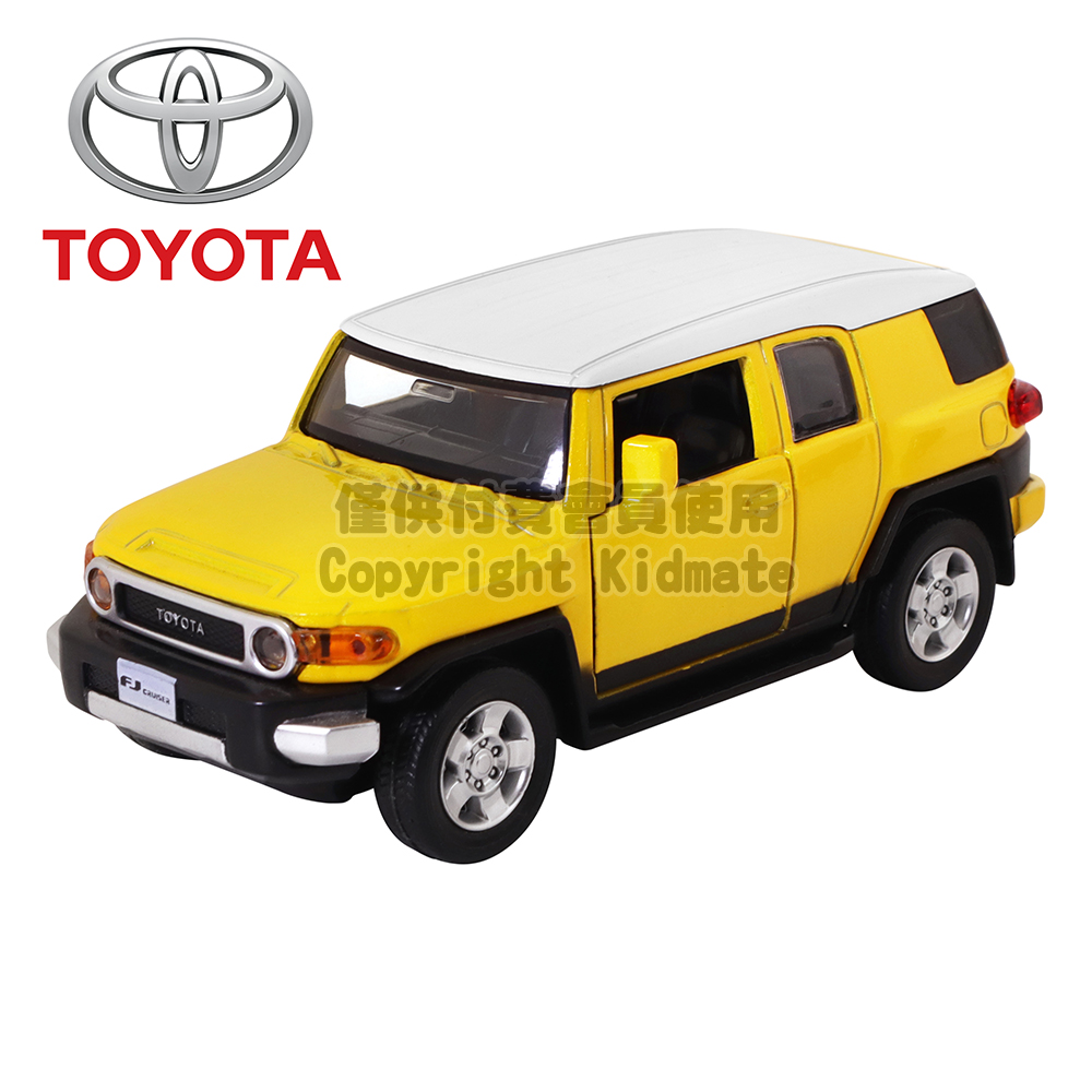 1:32授權聲光合金車(36)Toyota FJ Cruiser黃