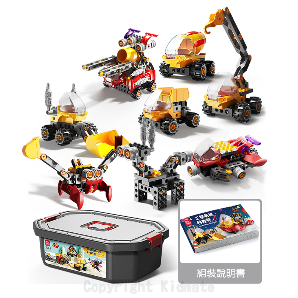 費樂 桶裝工程積木104pcs