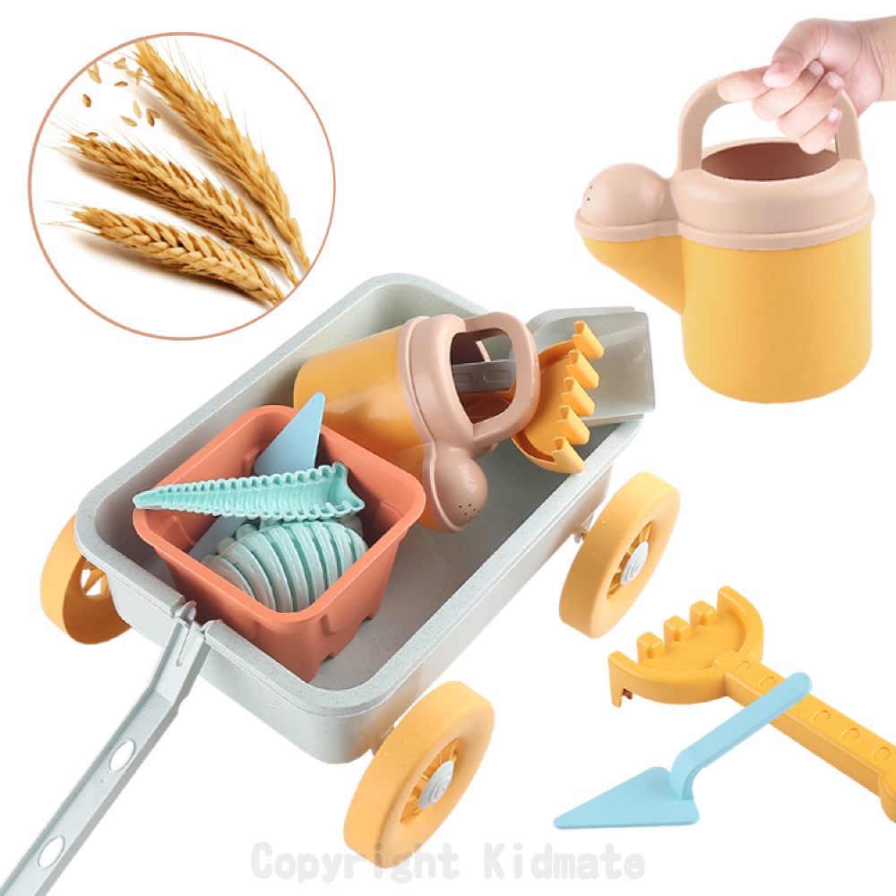 環保麥稈推車城堡套裝13pcs
