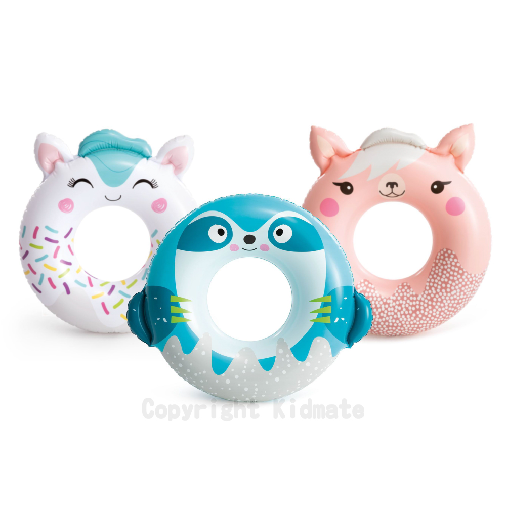 INTEX 可愛動物造型游泳圈(直徑76cm)(混款)